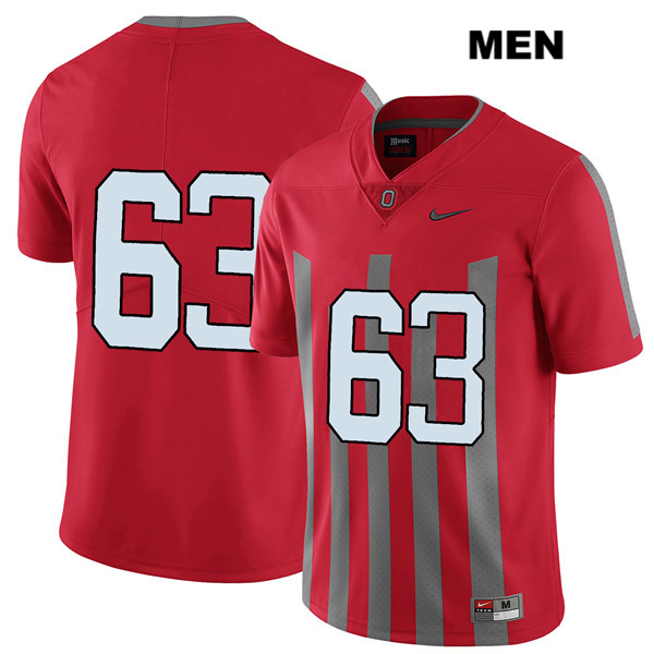 Ohio State Buckeyes Men's Kevin Woidke #63 Red Authentic Nike Elite No Name College NCAA Stitched Football Jersey RY19T64UP